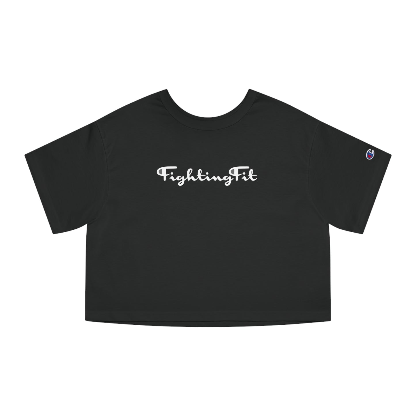 Champion Cropped Tee - Signature Print