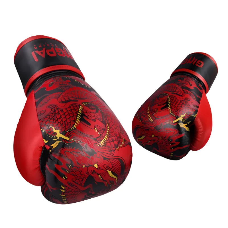 Kick Boxing Gloves for Adult Men Women PU Karate Muay Thai Guantes De Boxeo Free Fight MMA Sanda Training Adults Kids Equipment