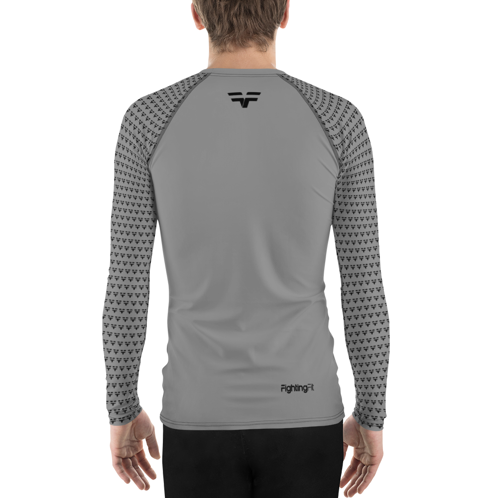 FightingFit - Men's Rash Guard - Grey