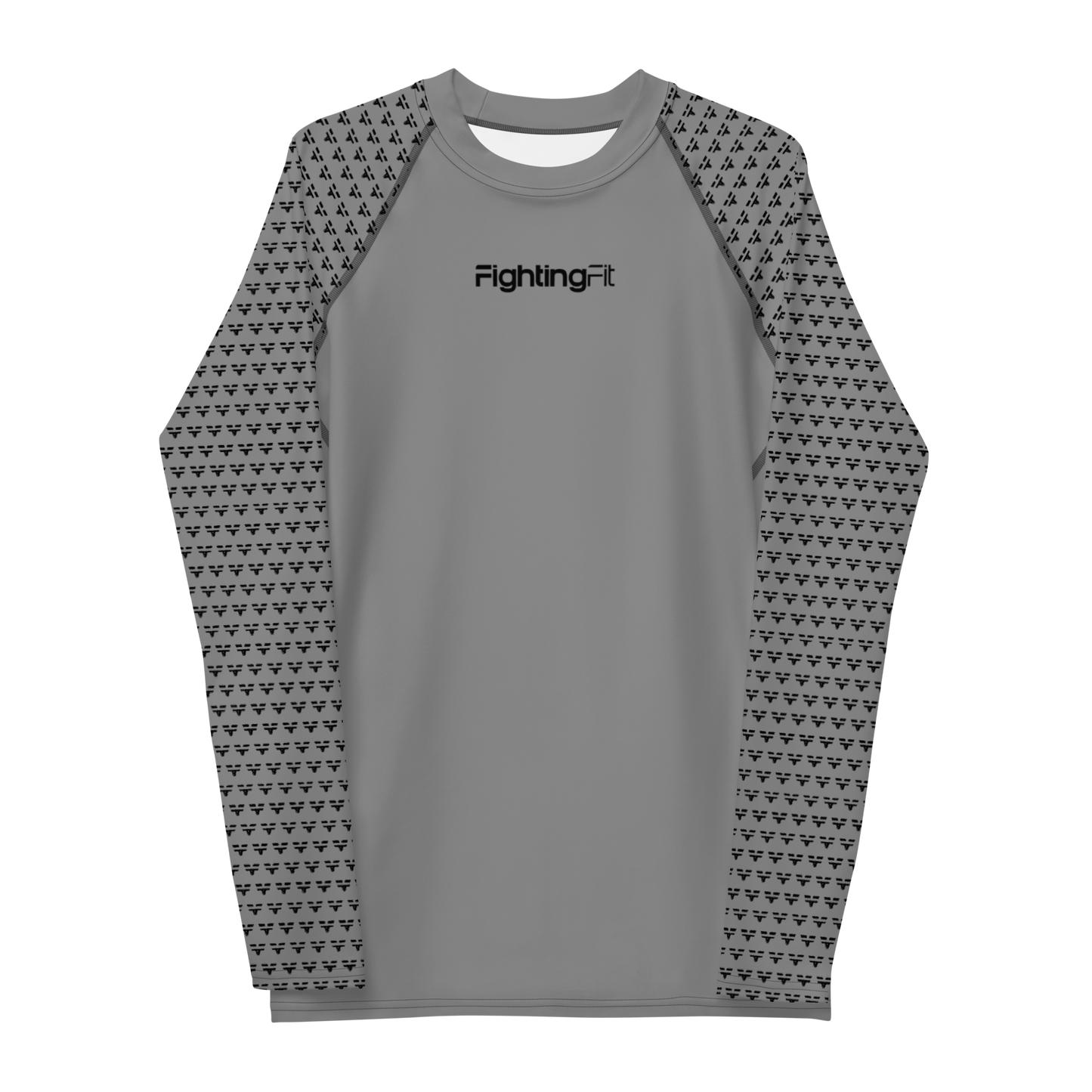 FightingFit - Men's Rash Guard - Grey