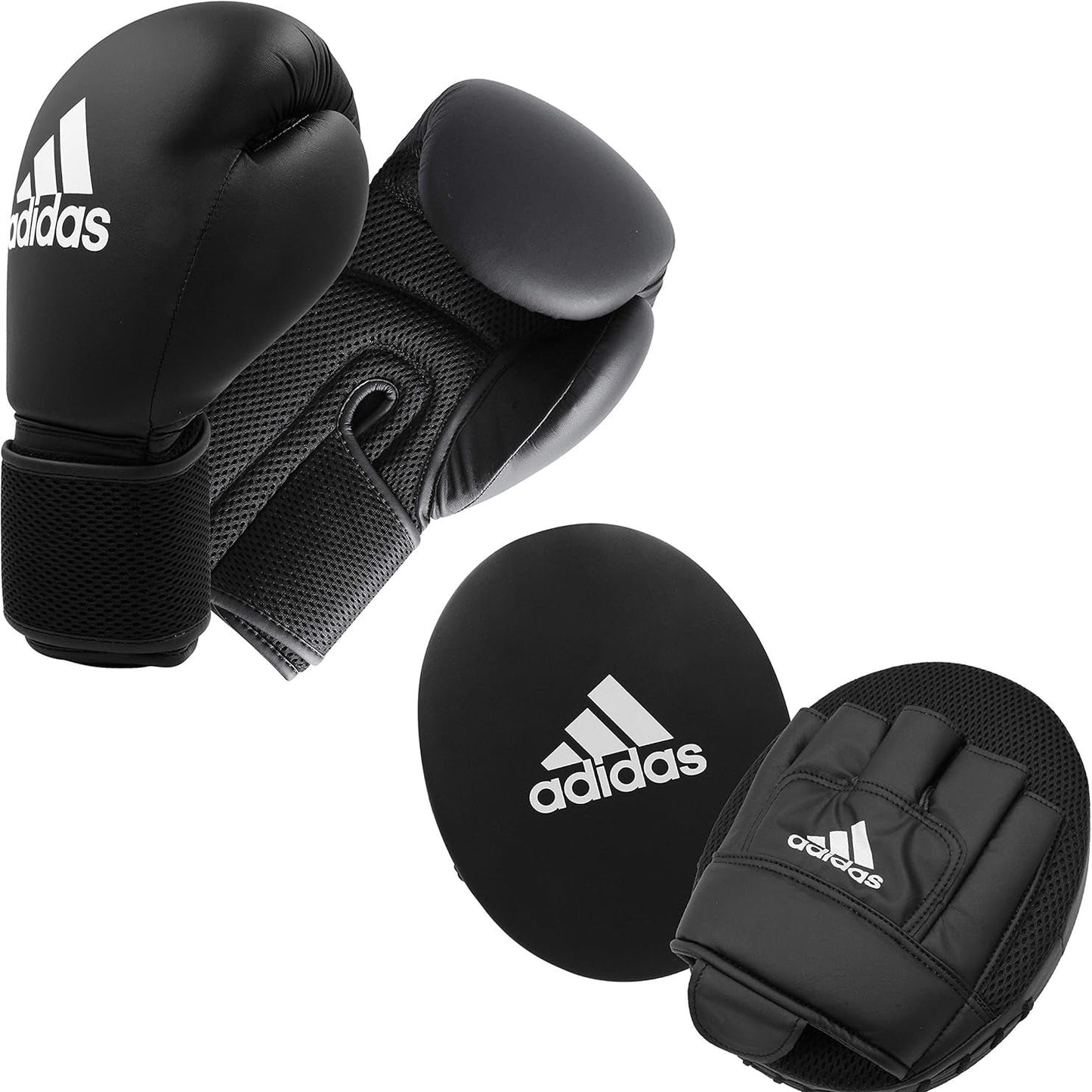 Boxing Gloves Pad Set, Focus Mitts, Hook, Jab Gym Pads, MMA, Kickboxing, Muay Thai, Martial Arts, Punching, Speed, Sparring Fitness Training Workout, Men, Women, Kids, 10Oz 6Oz