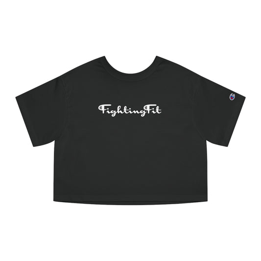 Champion Cropped Tee - Signature Print
