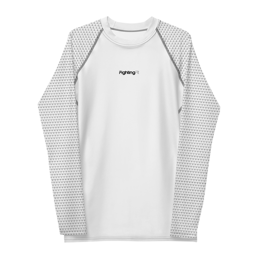 FightingFit - Men's Rash Guard - White