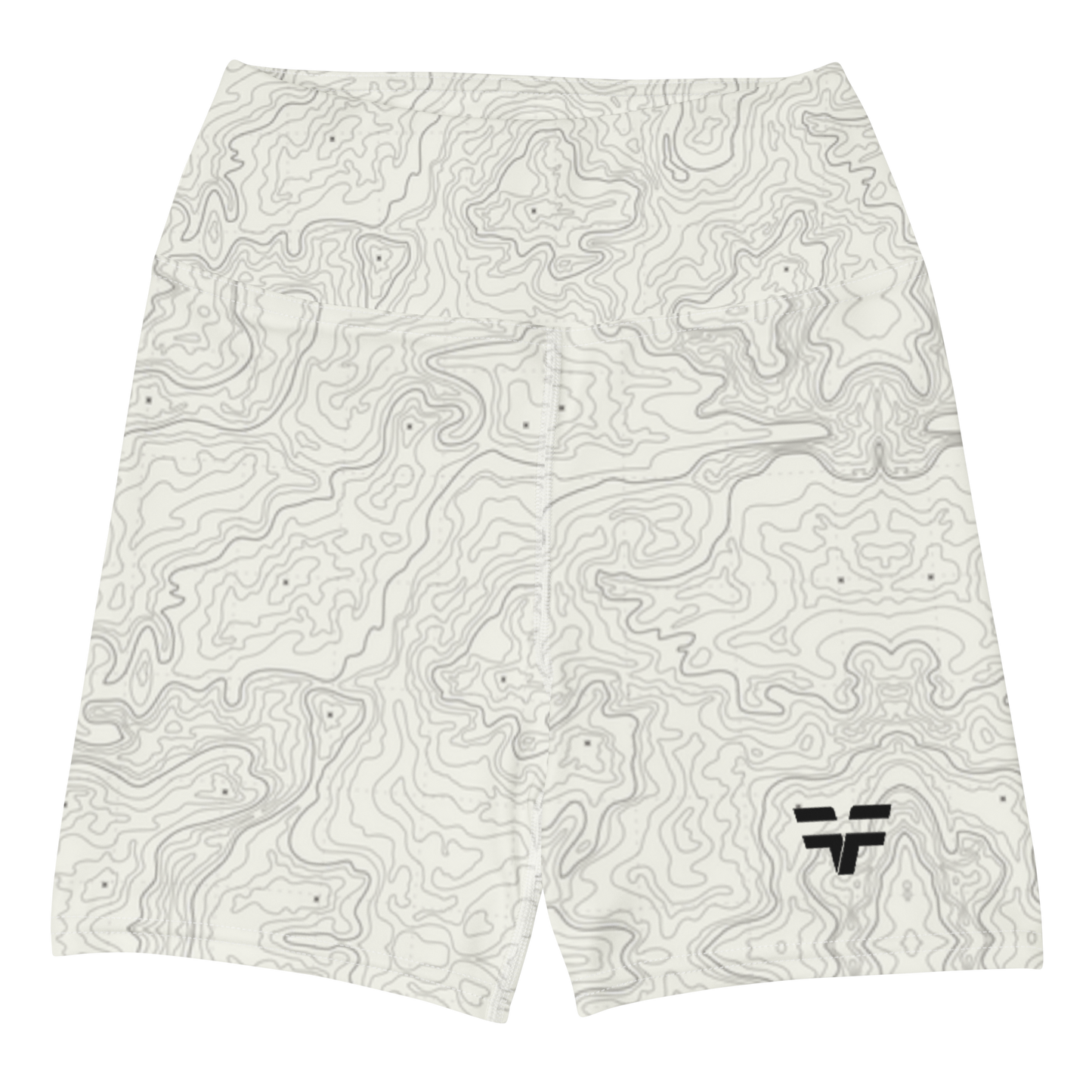 Topography High Waisted Shorts - w/White Stitch